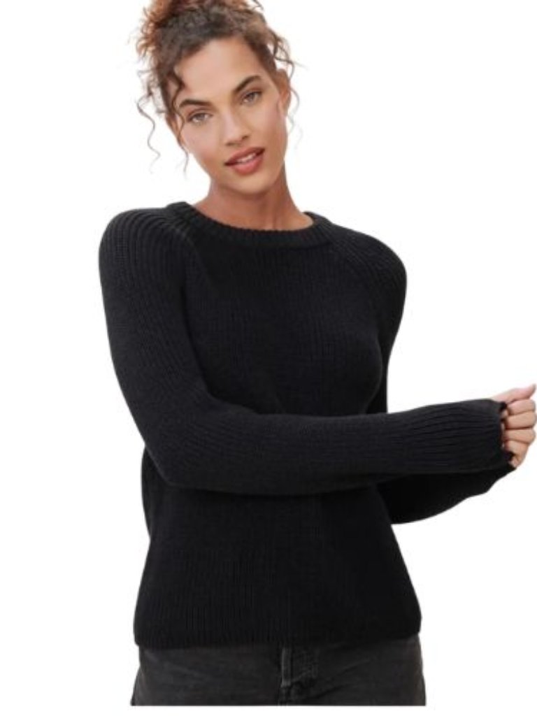 Jenni Kayne | Fisherman Cotton Sweater In Black